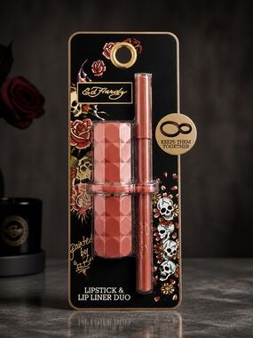 Ed Hardy Lipstick & Lip Liner Duo Tattoo Design New